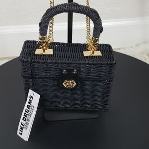 Straw Woven Box Bag